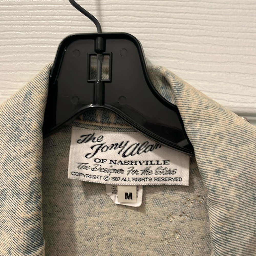 Tony Alama designer denim jacket.